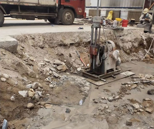 沙溪镇公路下沉压浆